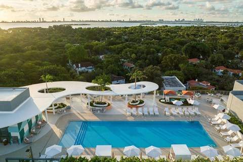 Rooftop Pool with Miami Skyline Views
