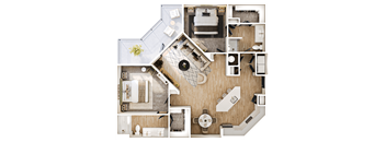 A detailed floor plan of a house showing all rooms and their layouts.