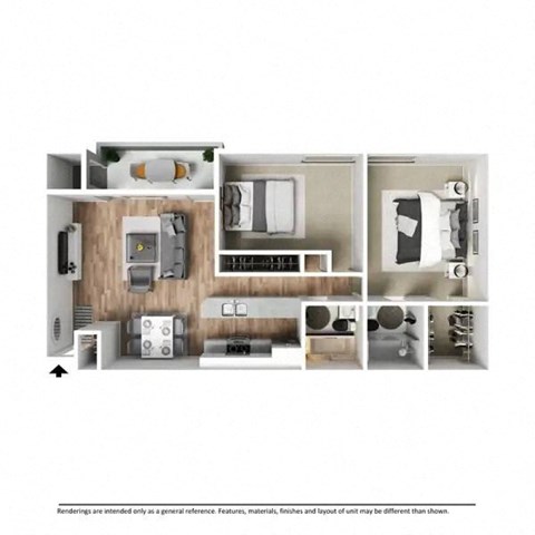 a 3 bedroom floorplan of a 2100 sq ft apartment