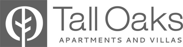 The image is a logo for Tall Oaks Apartments and Villas.