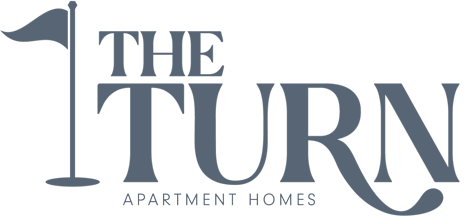 The image shows a logo with the text "THE TURN APARTMENT HOMES".