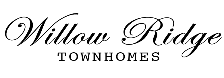 A logo for Willow Ridge Townhomes.