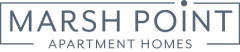 A logo for Marsh Point Apartment Homes.