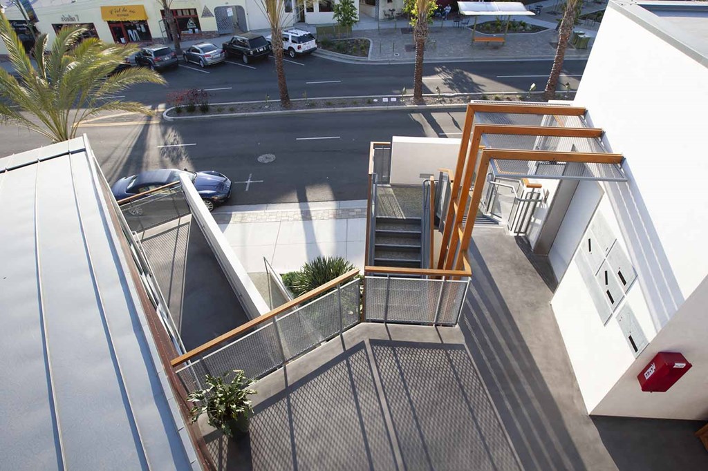 Modern stairs and walkways
