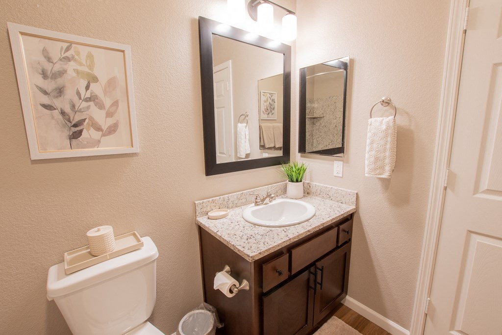 the preserve at ballantyne commons apartments bathroom with sink and toilet