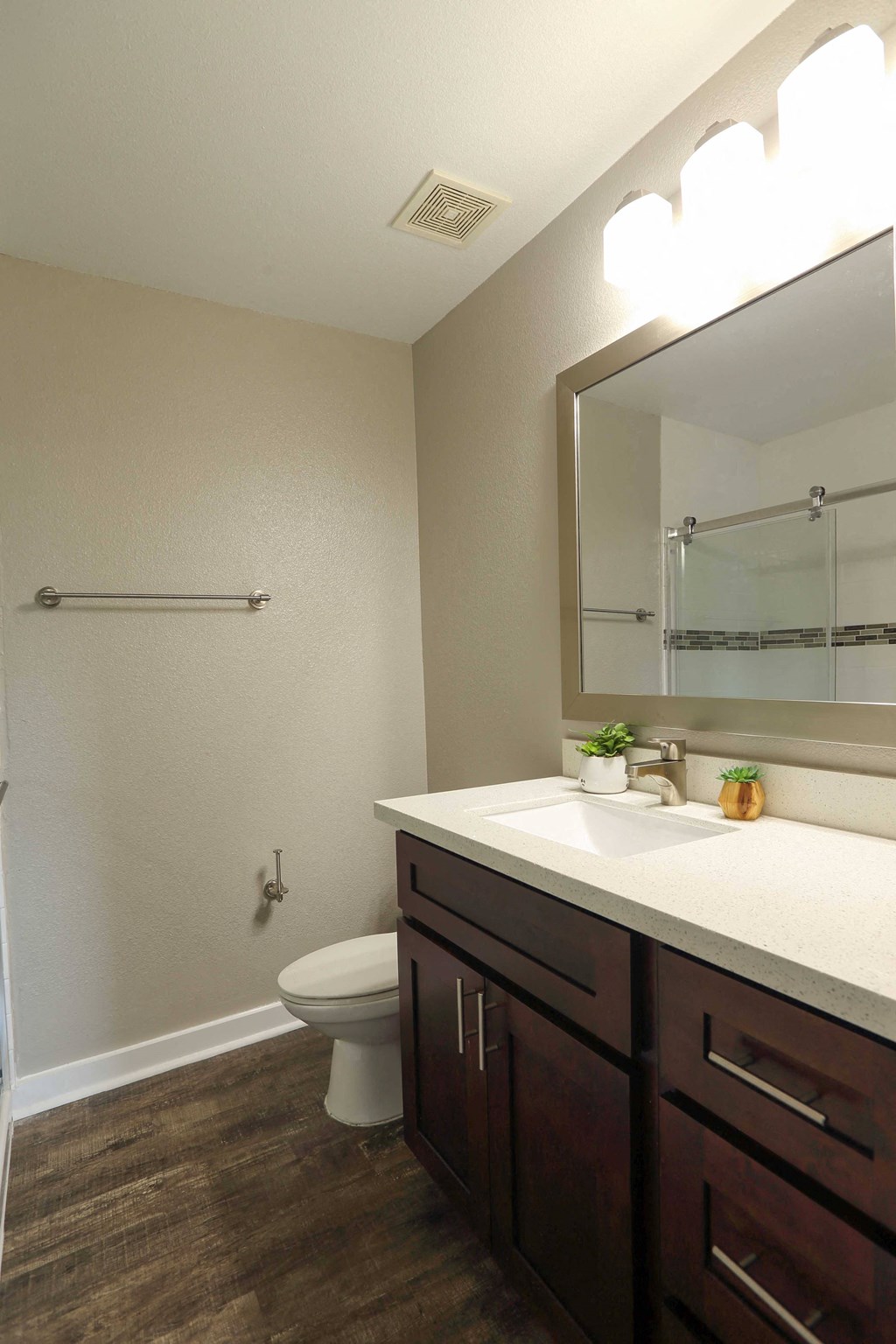 Bathroom in studio apartment