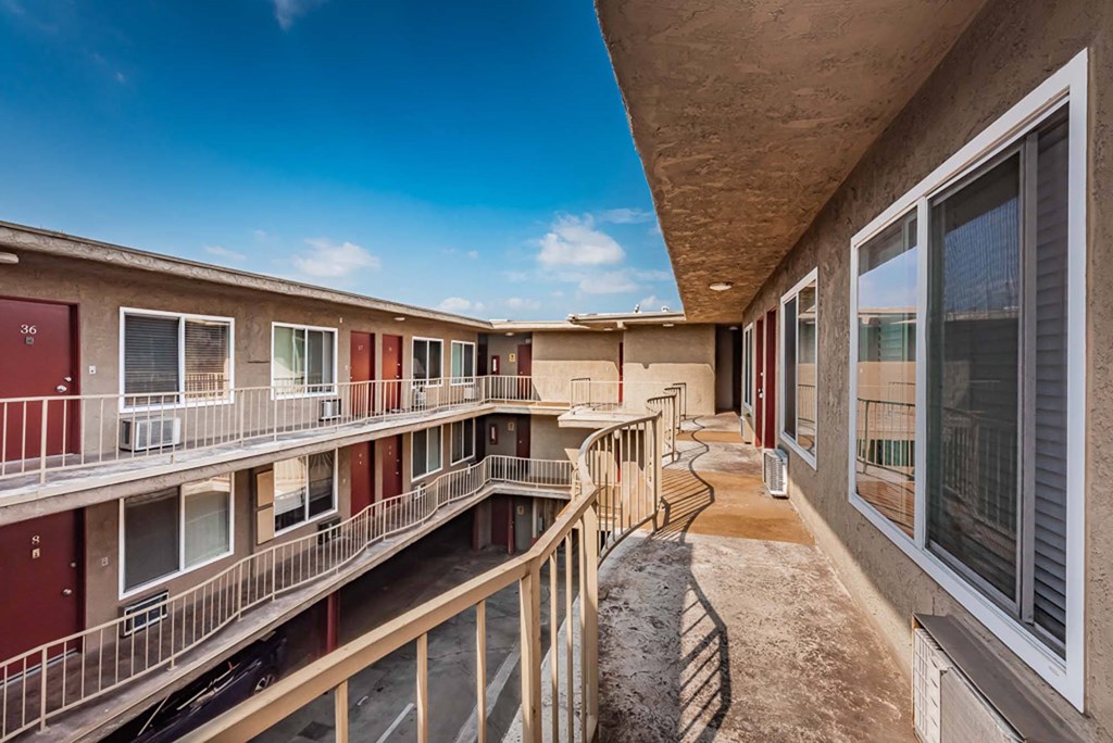 view from upstairs patio