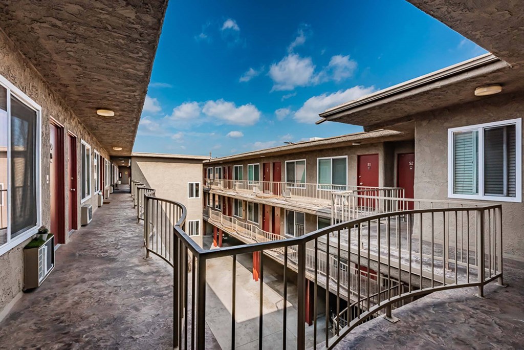 view from upstairs patio