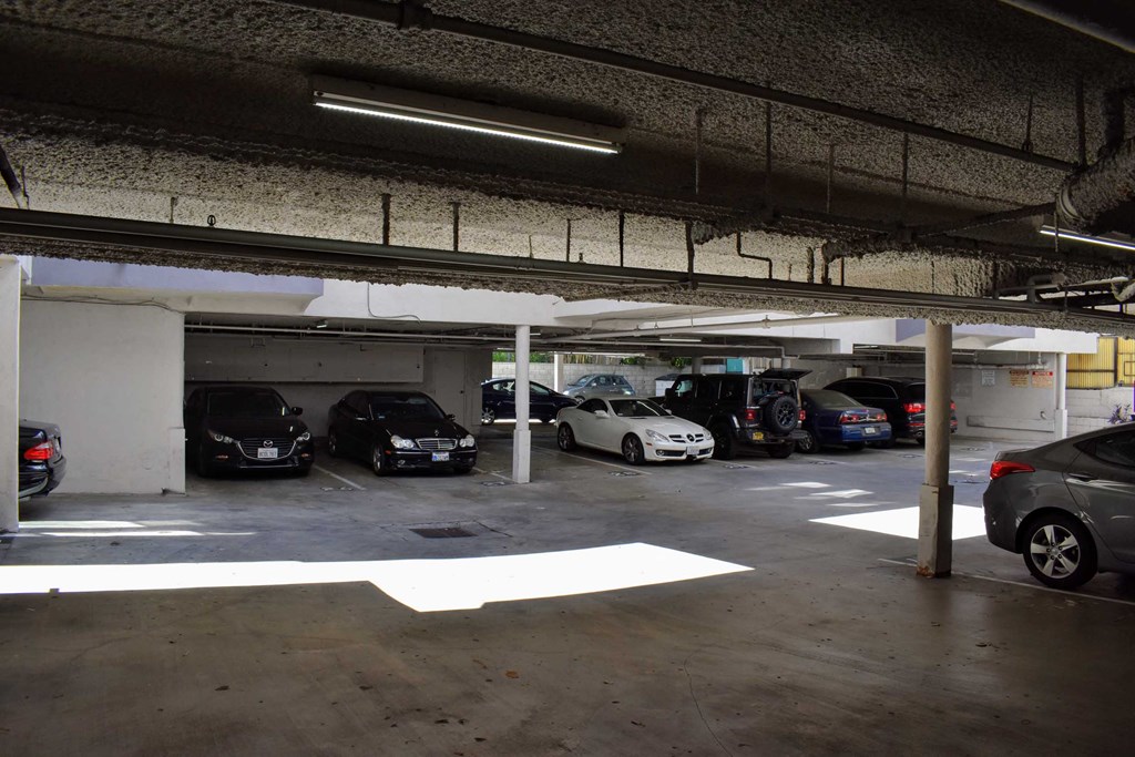 underground parking spaces