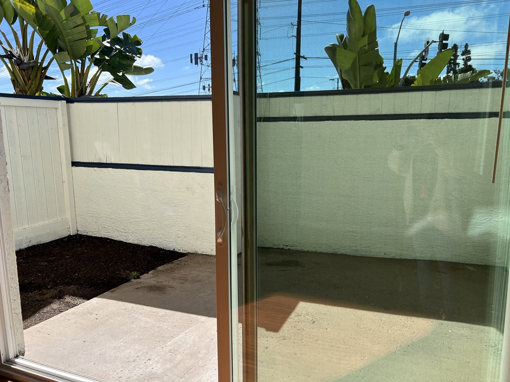 Sliding glass patio