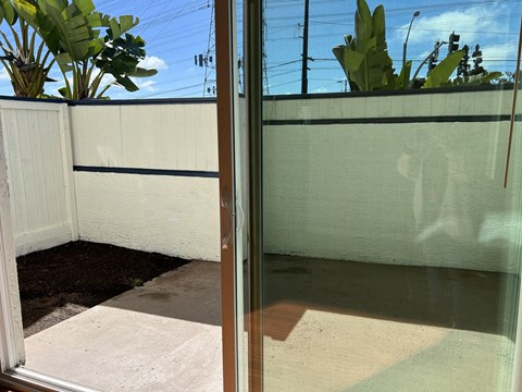 Sliding glass patio