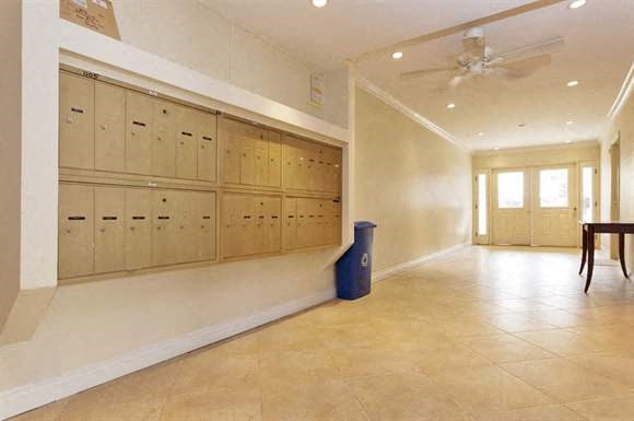 Community lobby and mailboxes