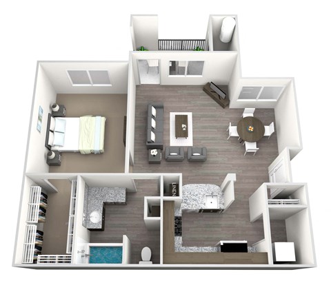 our apartments showcase a spacious floor plan with an open concept