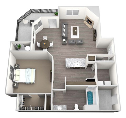 our apartments have a spacious floor plan with bedrooms and bathrooms