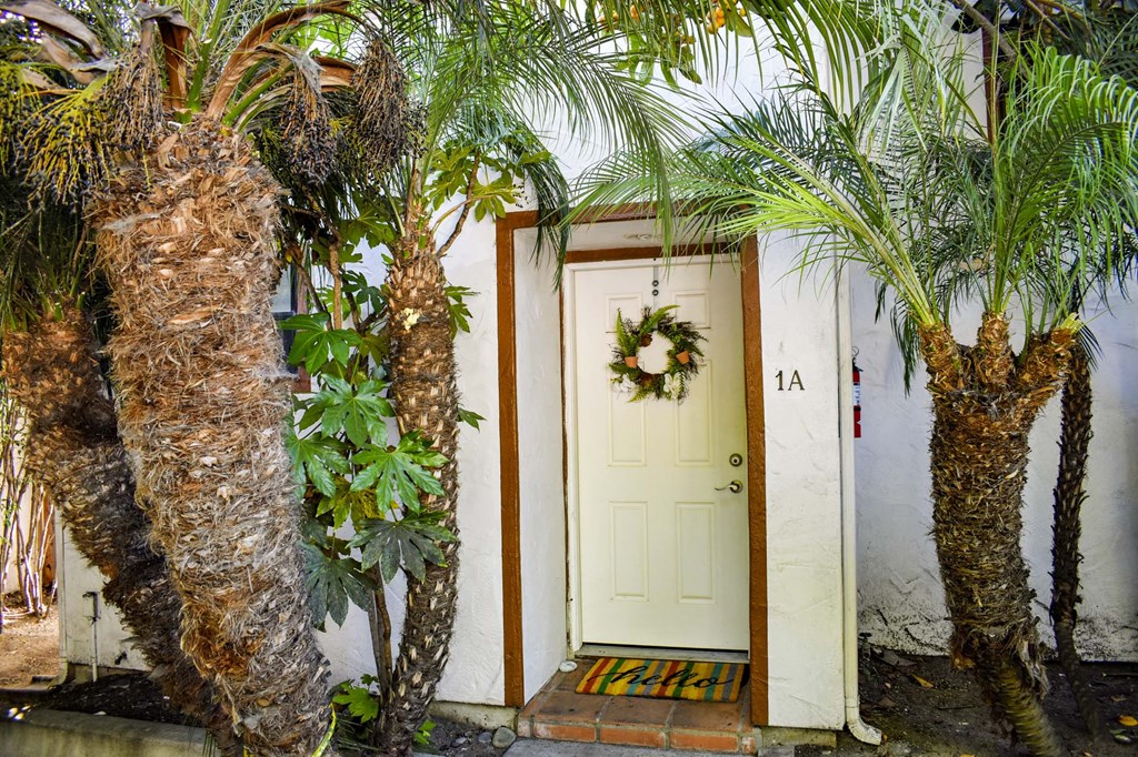 Front door of apartment at Costa Del Mar