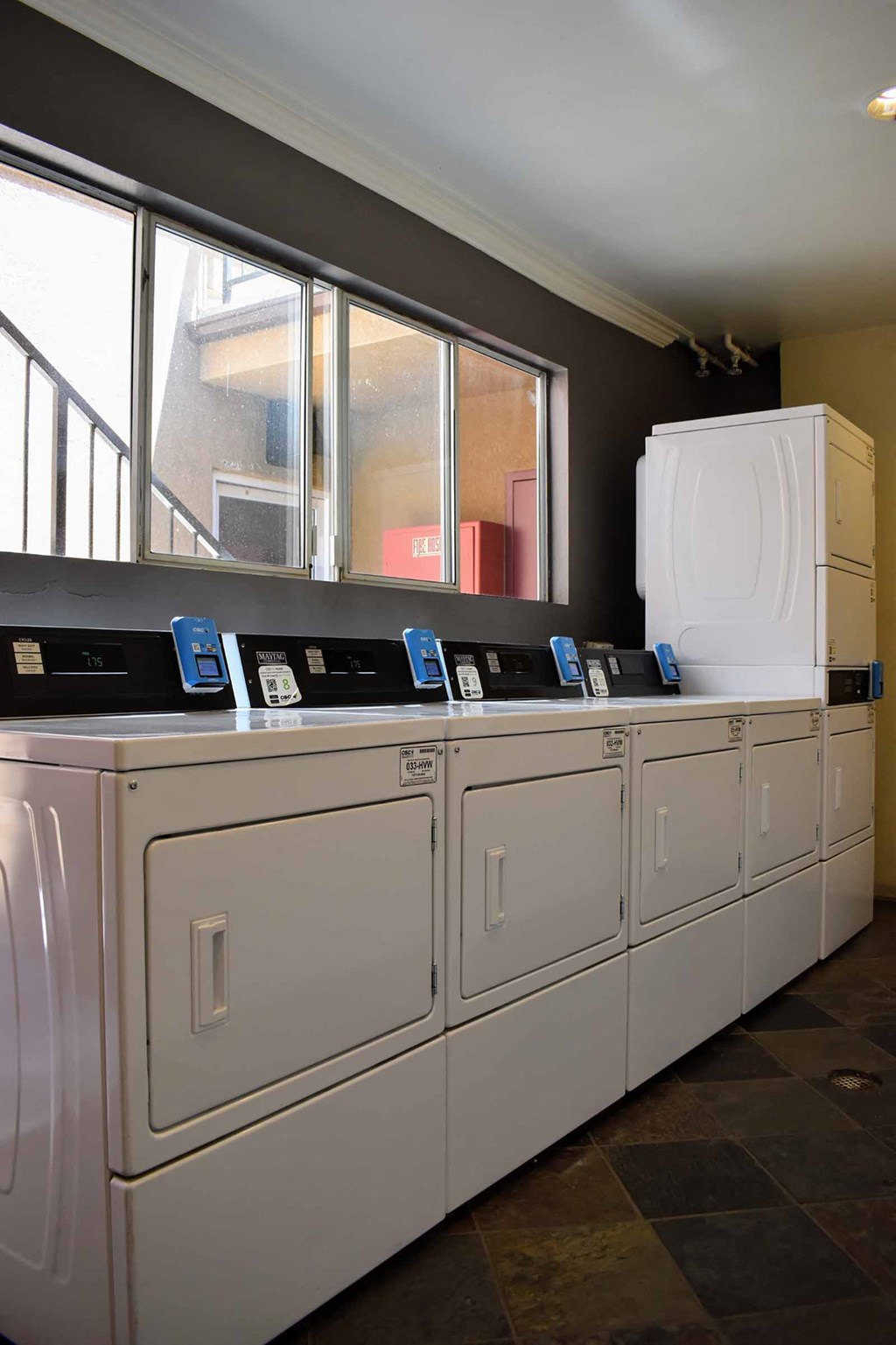 View of community clothes care facility