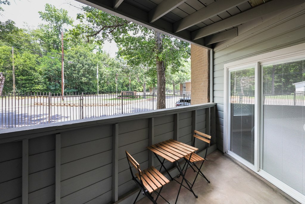 View from private patio