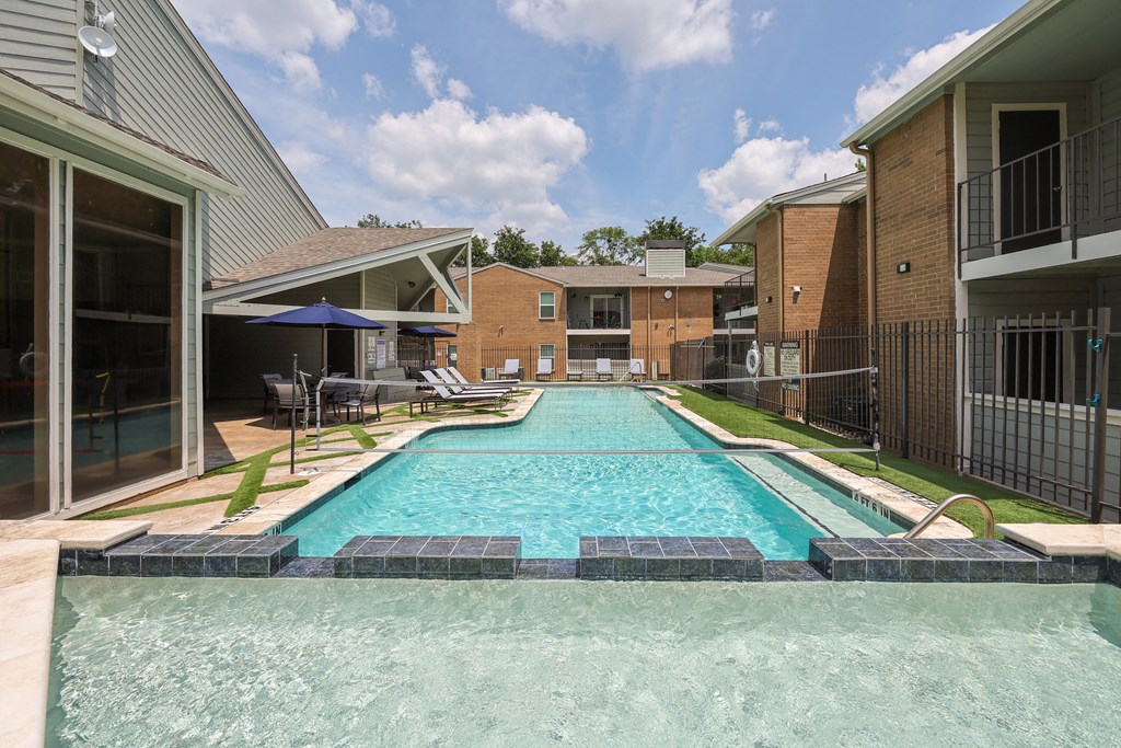 our apartments showcase a swimming pool