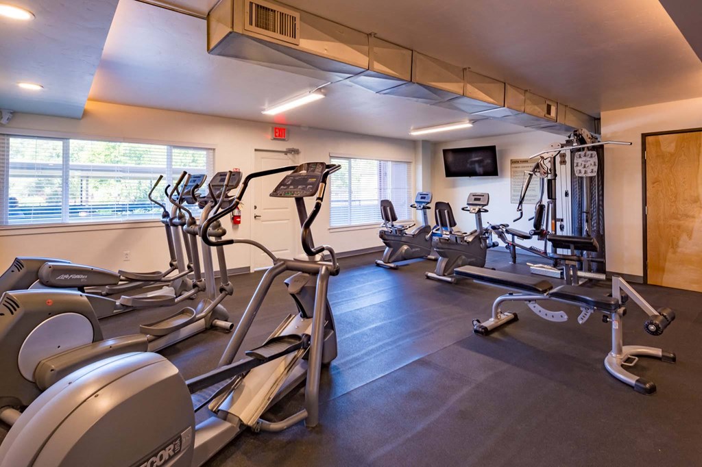 our gym is equipped with state of the art equipment for a great workout