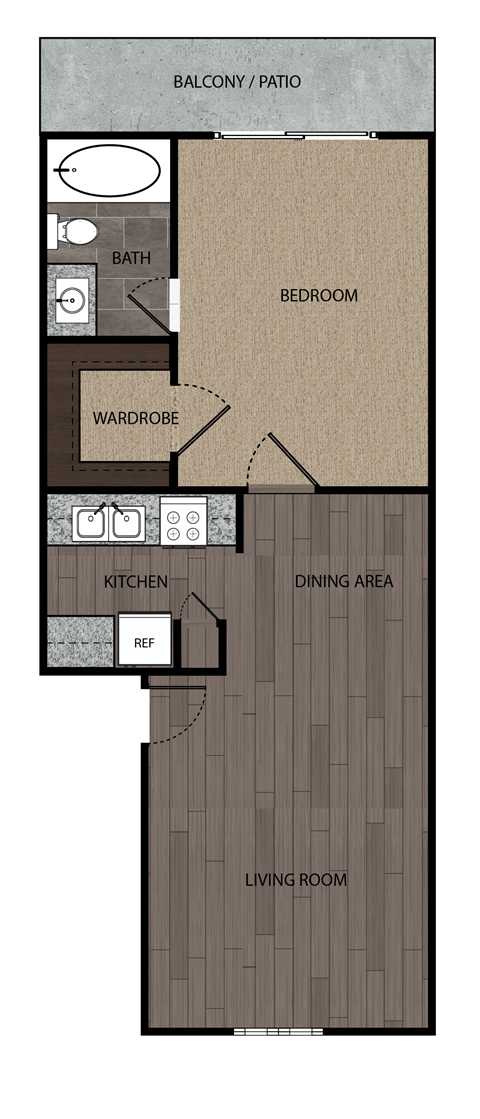 the floor plan of wyndham apartments