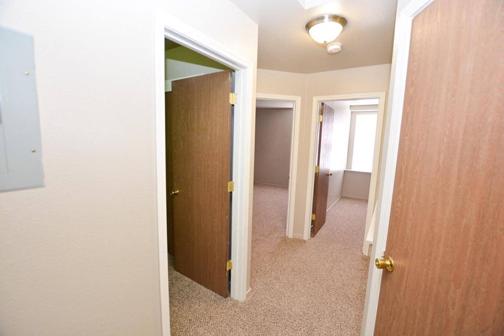 View of hallway to bedrooms