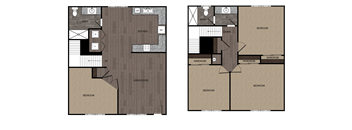 Four bedroom two bath floorplan at Hidden Oaks Chico