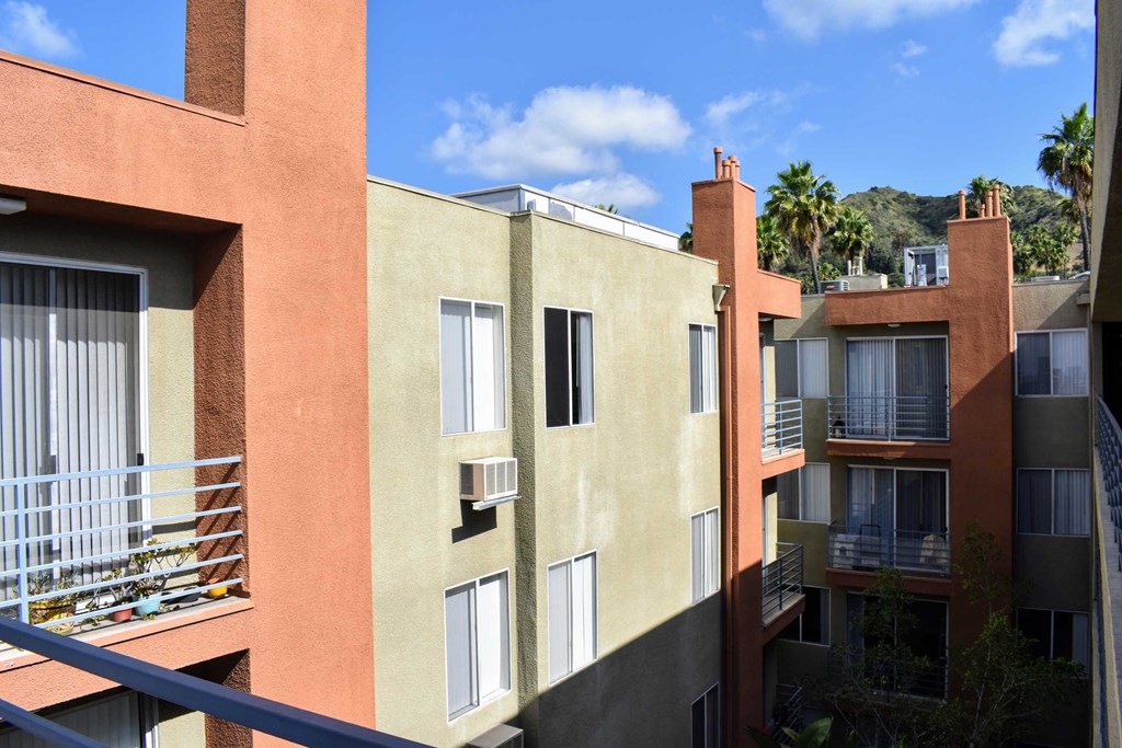 Exterior view of property showing private balcony