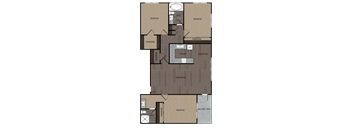 the floor plan of griffin apartments