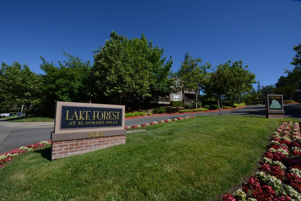 Monument sign for lake forest