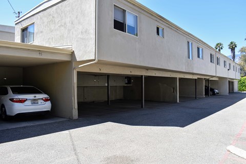 covered parking spaces
