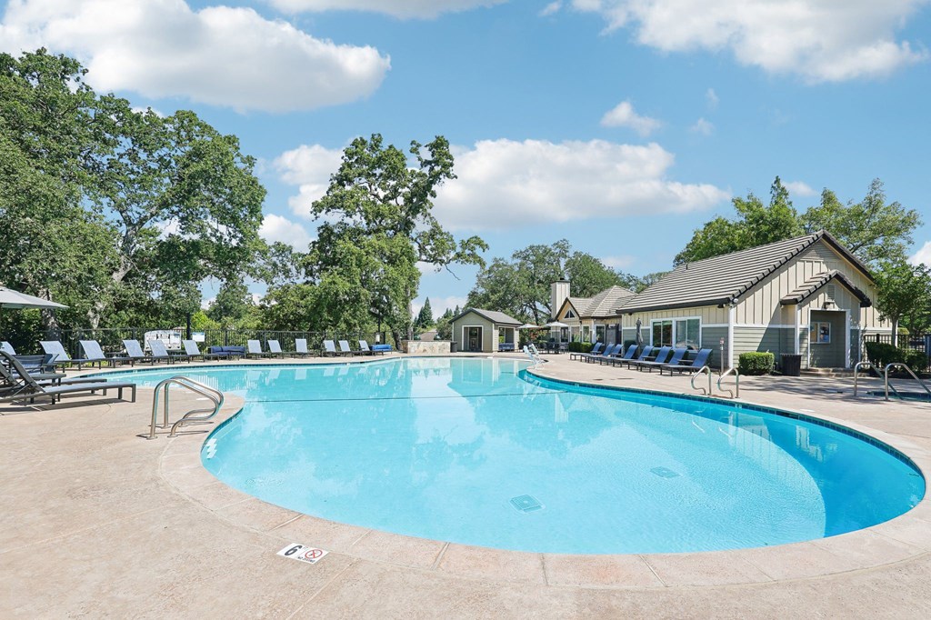 the swimming pool at our apartments