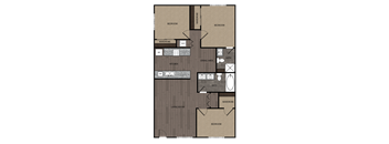 the floor plan of griffin apartments