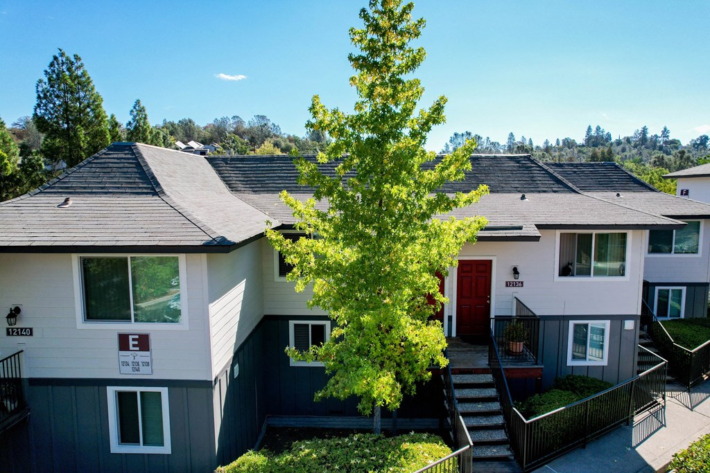 Elevated exterior view of a building at Persimmon Terrace