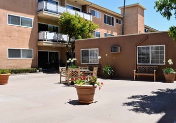 outdoor view of community courtyard - Photo Gallery 5