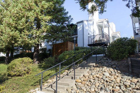 exterior stairs up to property