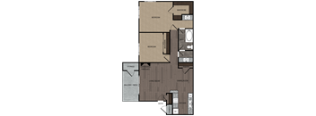 Plumas layout 2bed 1 bath
