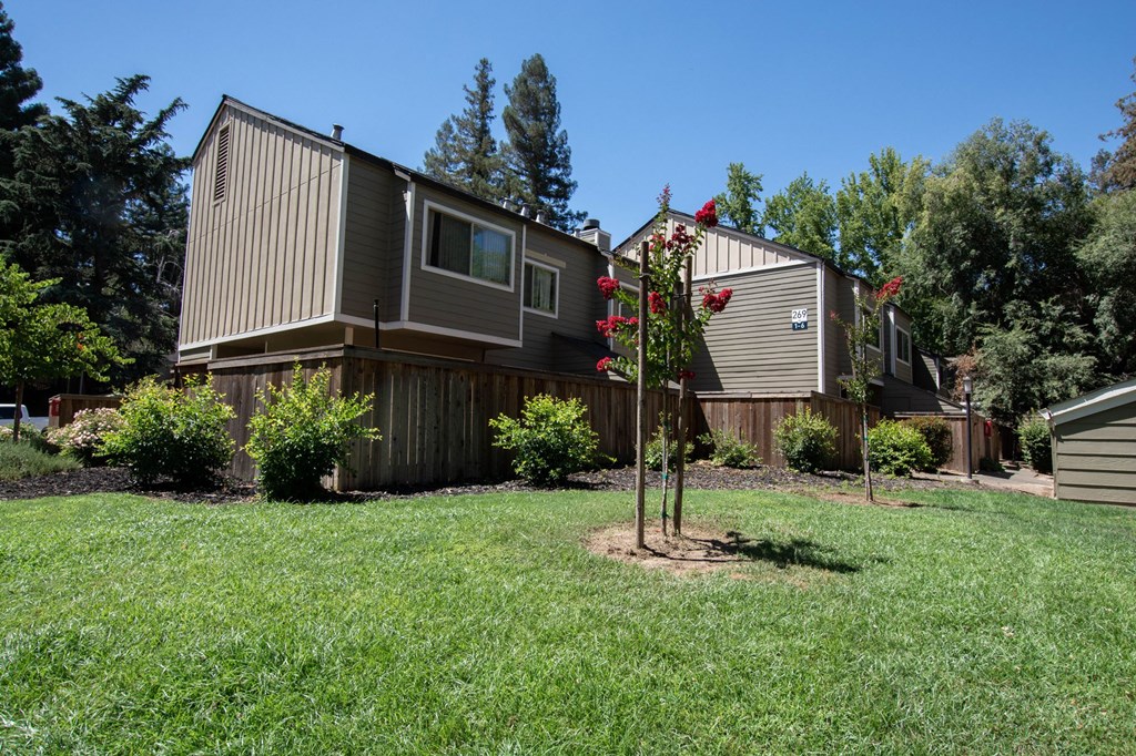view of  landscaped building