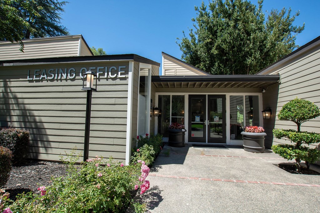 entrance to leasing office