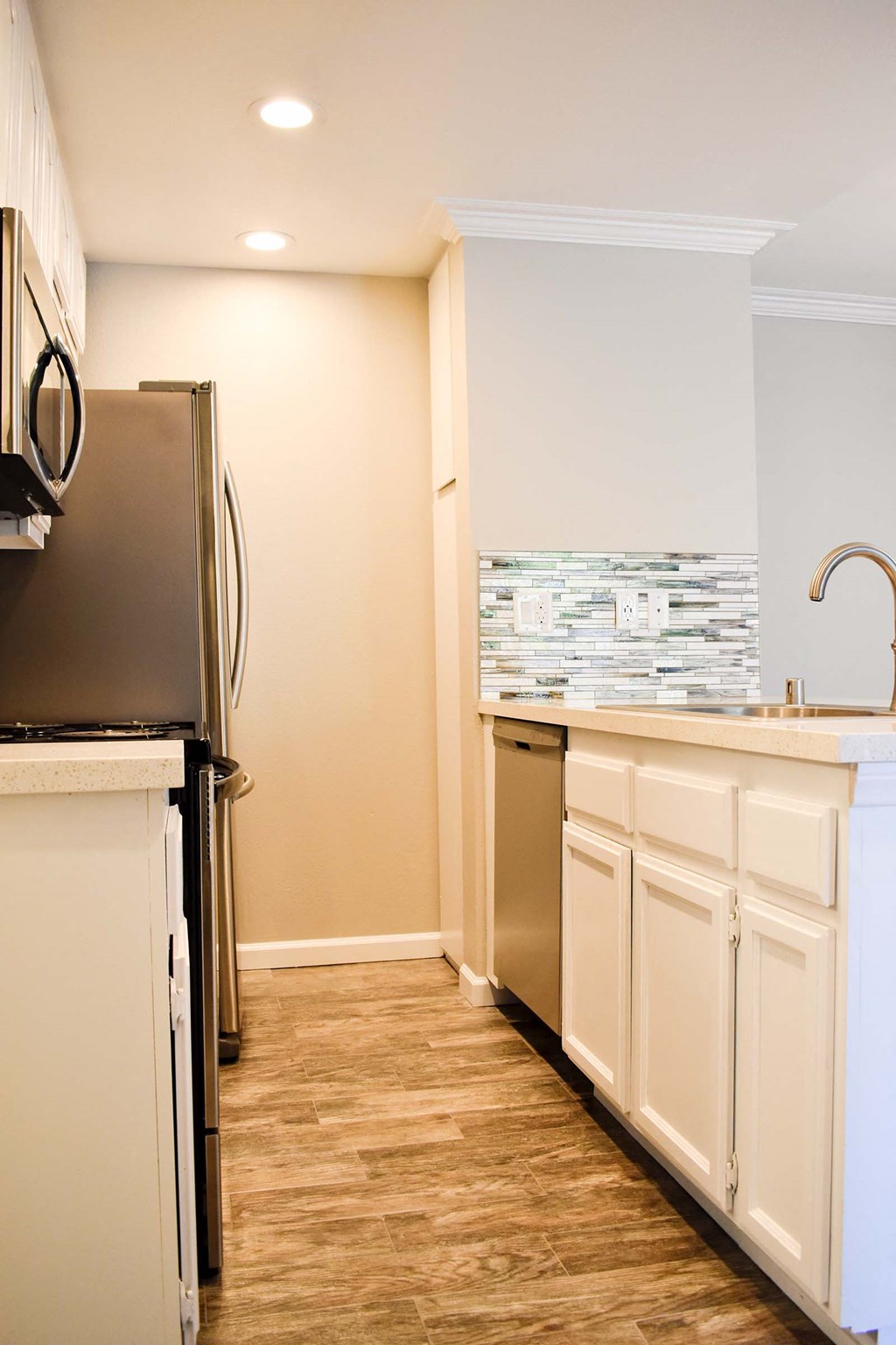 Kitchen with hardwood floors