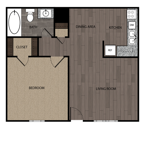 the floor plan of driftwood