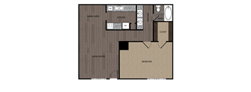 a floor plan of a small apartment