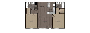 the floor plan of gracia apartments
