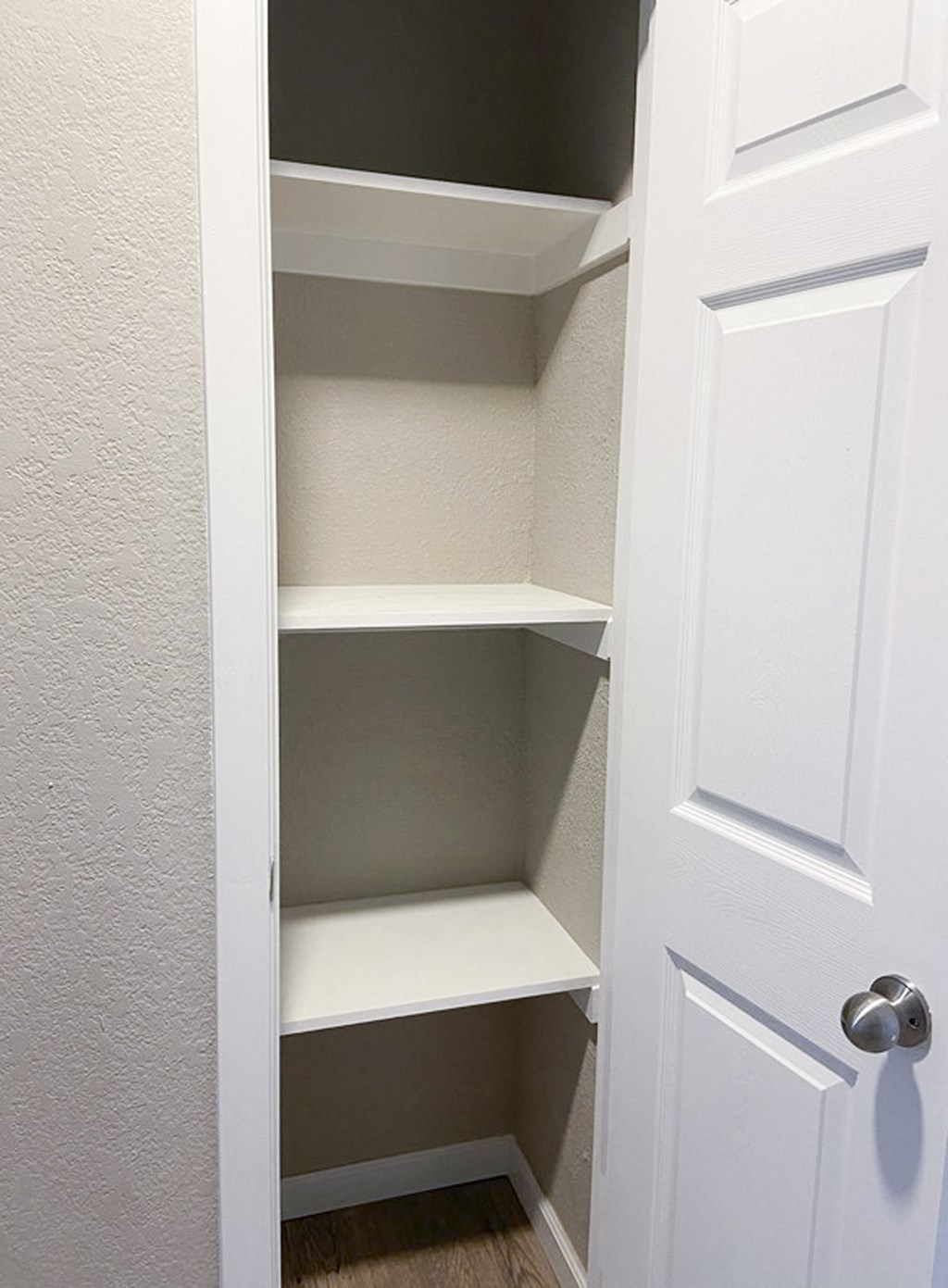 hallway closet  with built in shelving