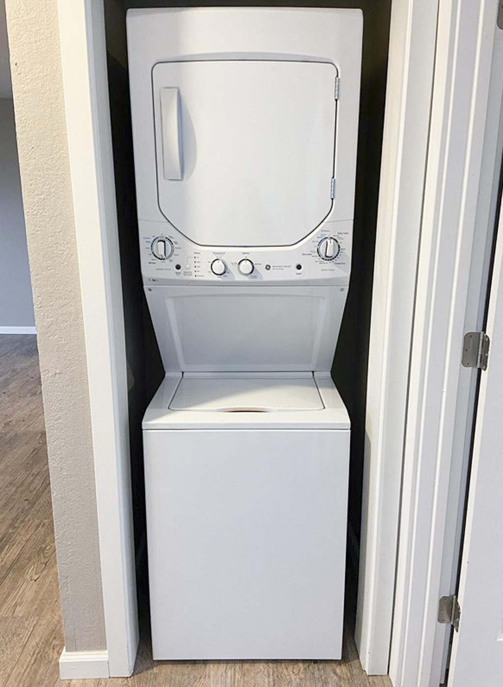 stacked washer and dryer