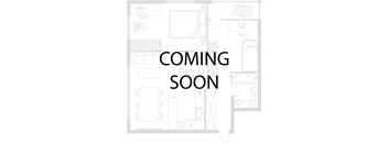 a poster for coming soon with a floor plan of a house