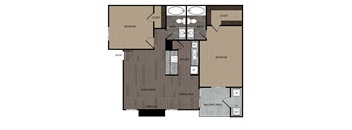 the floor plan of magnolia luxury apartments