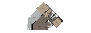 bedroom floor plan | luxury apartments in towson md | the mille brookhaven apartment