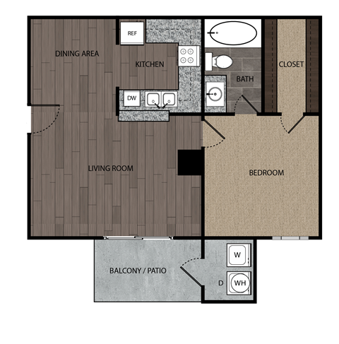 the floor plan of magnolia luxury apartments