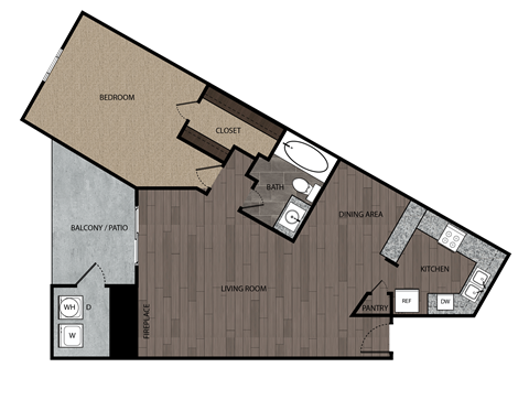 bedroom floor plan | the madison at ballston station