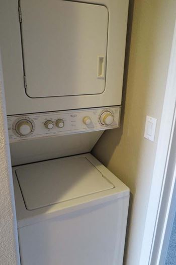 stacked washer and dryer unit